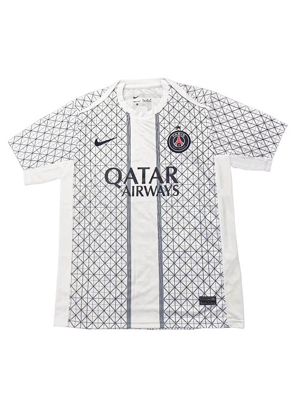 Paris saint-germain maillot spécial d'entraînement d'avant-match uniforme de football blanc pour hommes vêtements de sport haut chemise de sport 2025-2026